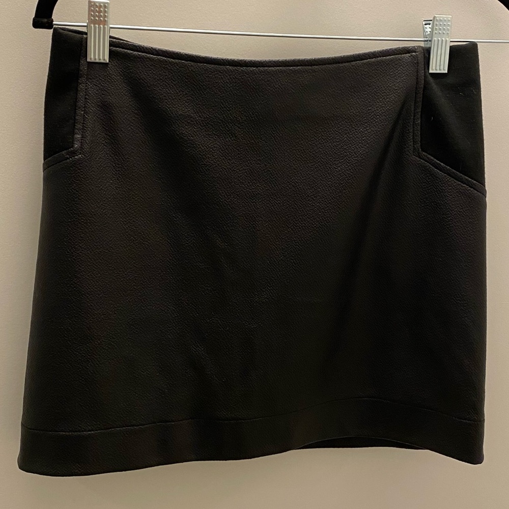 BCBG faux leather skirt